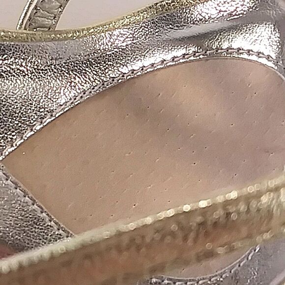 Walking Cradles Mark Lemp Leash Gold Leather Strappy Dressy Sandal Heels 8WW - Picture 8 of 11